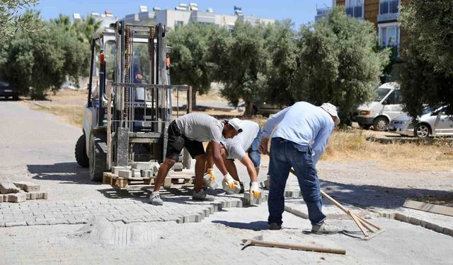 Didim Efeler Mahallesi’nde yol çalışması