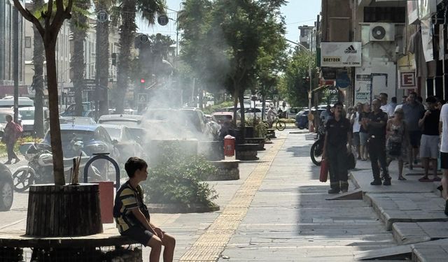 Didim’de elektrik trafosundan dumanlar yükseldi
