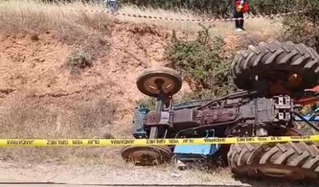 Karacasu'da feci kaza: Traktör devrildi, sürücü hayatını kaybetti