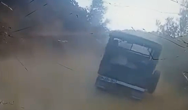 Çine yangınında talihsiz kaza: Jeep uçuruma yuvarlandı