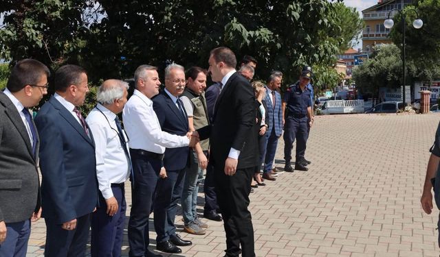 Karacasu'nun yeni Kaymakamı İsmail Battal göreve başladı