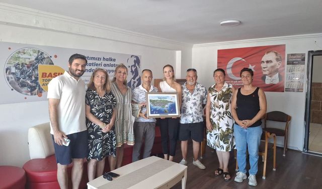 KUTO temsilcilerinden Gazeteciler Derneği'ne anlamlı ziyaret