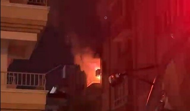 Didim’de apartman yangını korkuttu