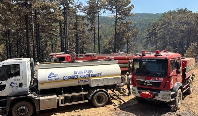 ASTİM OSB ekiplerinden Çine’deki yangınla mücadeleye destek