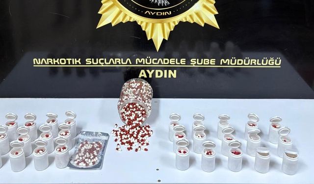 Aydın’da 2 bin 456 sentetik ecza ele geçirildi