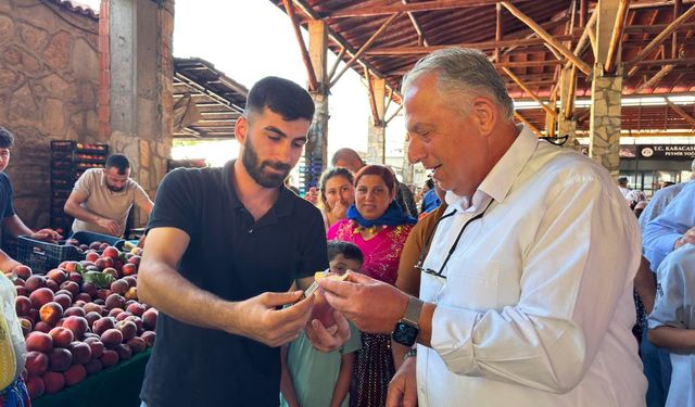 Başkan İtalya'dan döndü, pazara çıktı