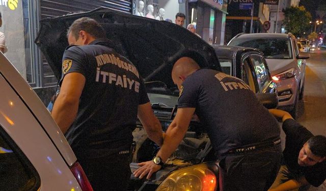 Nazilli’de konser çıkışı kedi kurtarma operasyonu