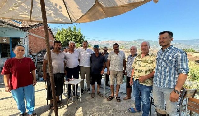 Eski bakan Kılıç, Bozdoğan'da üreticilerle buluştu