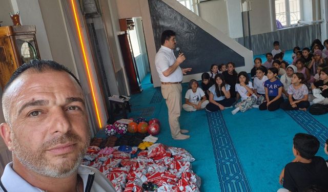Germencik’te Kur’an kursu öğrencilerine anlamlı hediye