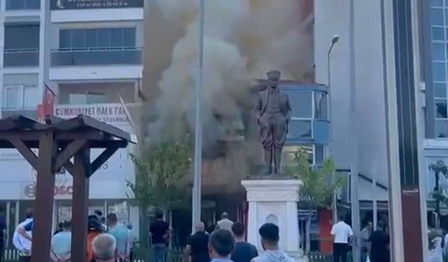 Germencik'te iş yeri yangını