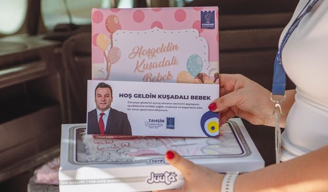 Kuşadası Belediyesi 8 ayda 115 bebeğin sevincine ortak oldu