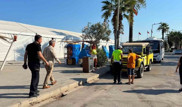 Kuşadası’nda cep uygulama noktası yerinde incelendi