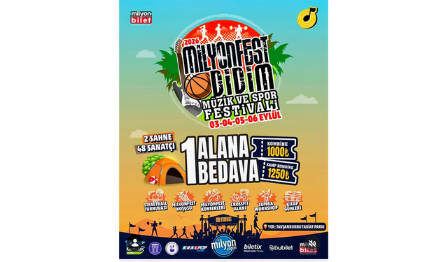 Milyonfest Didim'de 2. kez düzenlenecek