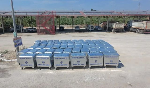 Germencik’e 50 yeni çöp konteyneri kazandırıldı