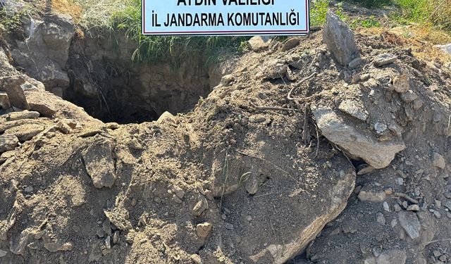 Söke’de kaçak kazıya suçüstü
