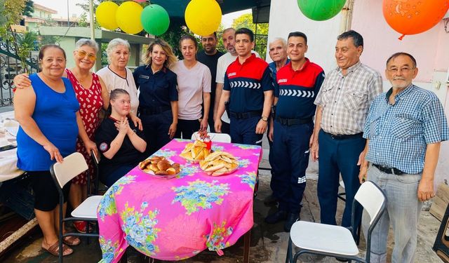 Jandarma Feyza’ya unutulmaz bir gün yaşattı: Nazilli’de yürek ısıtan kutlama