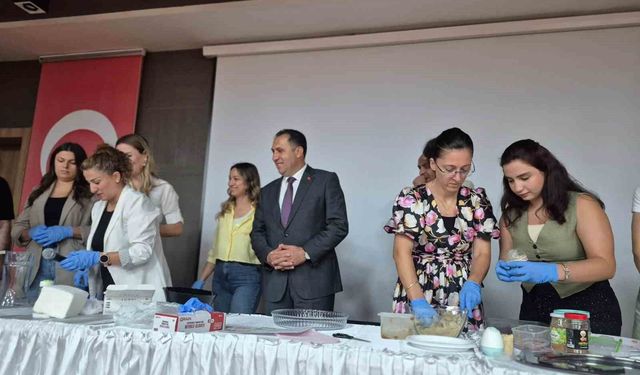 Aydın’da şekersiz lezzetler için mutfağa girdiler