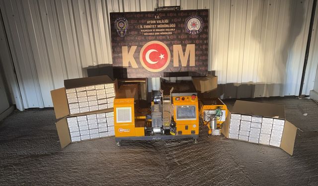 Aydın’da büyük operasyon: 490 litre alkol ve yüzbinlerce makaron