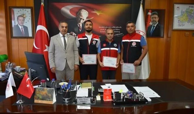Aydın’da kahramanlara teşekkür belgesi