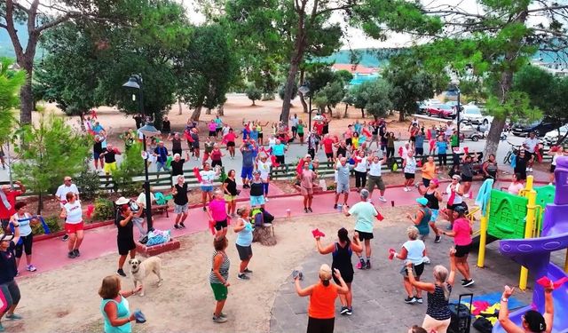 Didim Belediyesinden Avrupa Hareketlilik Haftasında sabah sporu