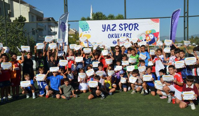 Didim Belediyesi'nin yaz spor okullarının kapanışı yapıldı