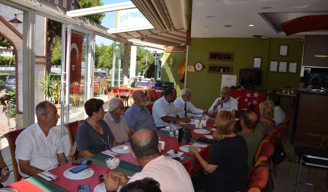 Didim Saadet partisi basınla buluşmalarını sürdürdü