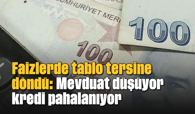Faizlerde tablo tersine döndü: Mevduat düşüyor, kredi pahalanıyor