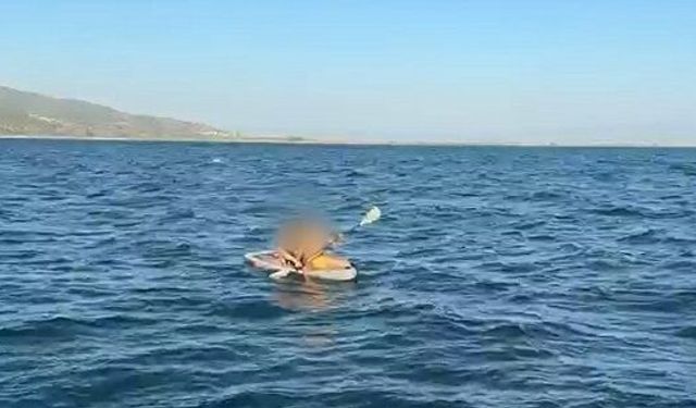 Kürek sörfü keyfi faciayla bitiyordu