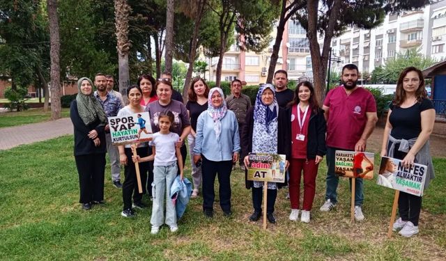 Nazilli’de vatandaşlar sağlıklı yaşam için harekete geçti