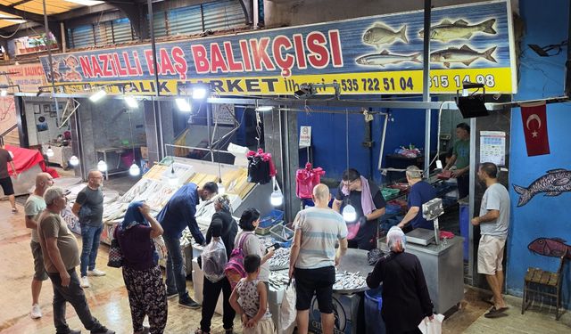 Nazilli'de balık sezonu başladı :Palamutta bolluk var