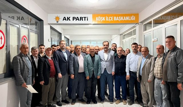 AK Parti Köşk’te üç isme Erdoğan imzalı teşekkür
