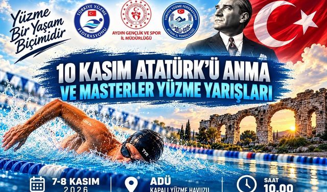 Aydın’da Atatürk’ü Anma ve Masterler Yüzme Yarışları düzenlenecek