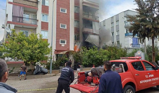 Aydın’da ev yangını