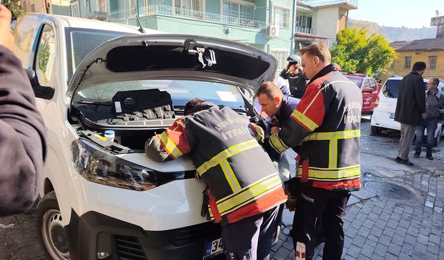 Aydın’da para taşıyan nakliye aracında yangın paniği