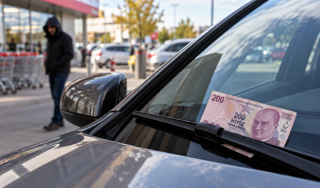Aracınızın camında 200 TL görürseniz sakın almayın! Büyük tuzak ortaya çıktı