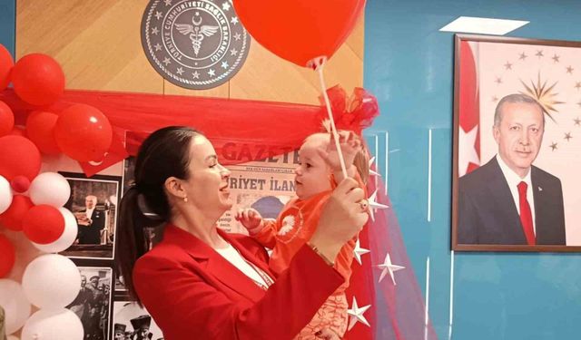 Aydın'da minik kalplerde Cumhuriyet sevinci!