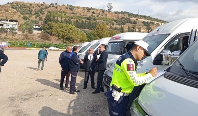 Efeler’de öğrencilerin güvenliği için servisler denetlendi