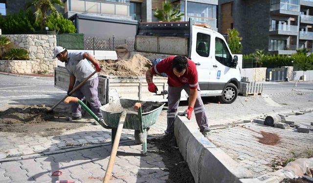 Kuşadası’nda 12 bin metrekarelik yol çalışması tamamlandı
