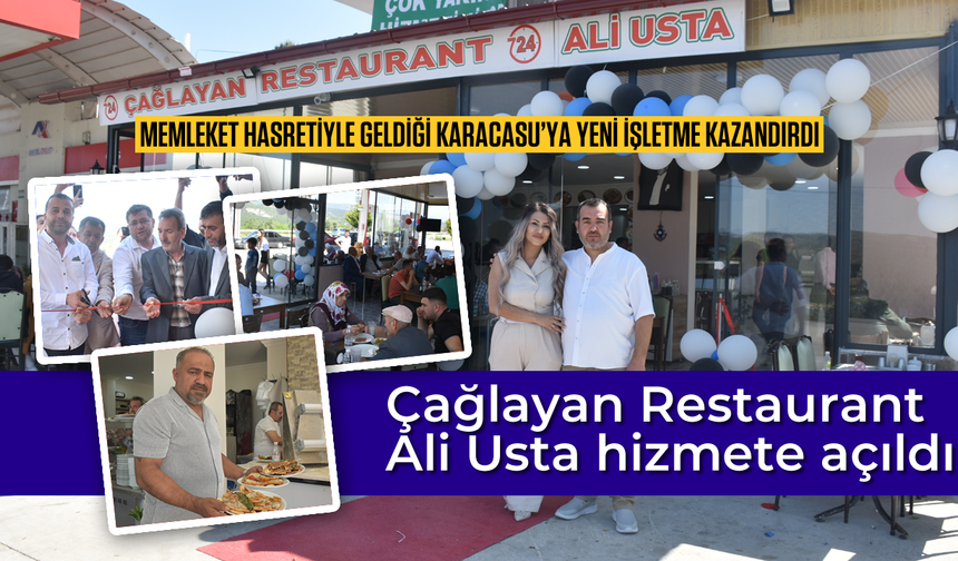 Karacasu'da Çağlayan Restaurant Ali Usta hizmete açıldı