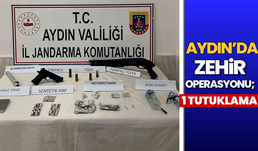 Aydın'da zehir operasyonu; 1 tutuklama