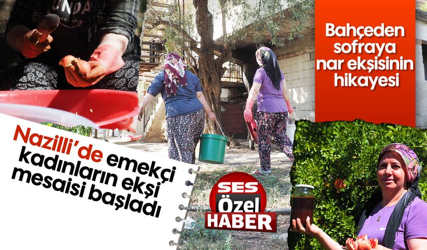 Nazilli'de emekçi kadınların ekşi mesaisi başladı