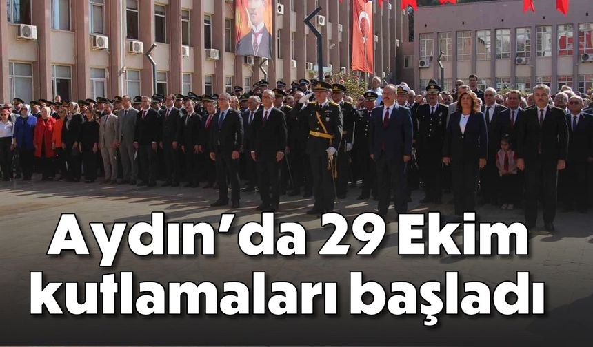 Aydın’da 29 Ekim kutlamaları başladı