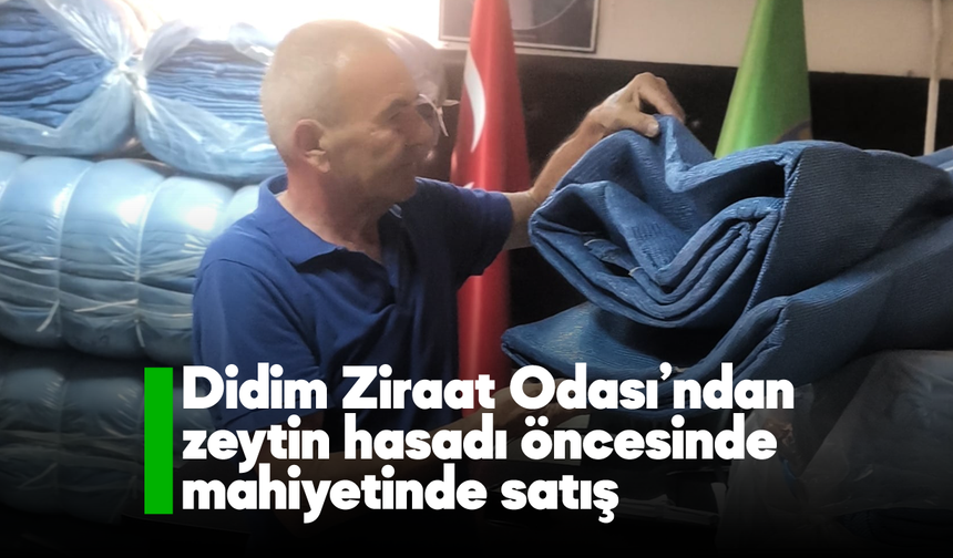 Didim Ziraat Odası'ndan zeytin hasadı öncesinde mahiyetinde satış