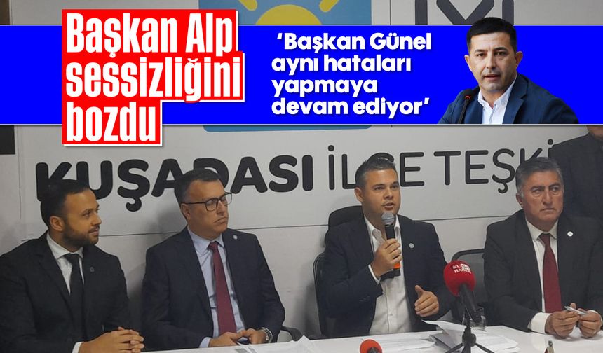 Başkan Alp sessizliğini bozdu