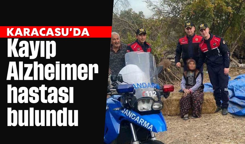 Karacasu kayıp Alzheimer hastası bulundu