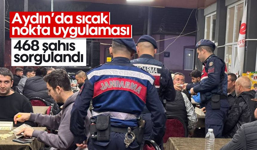 Aydın’da sıcak nokta uygulaması, 468 şahıs sorgulandı