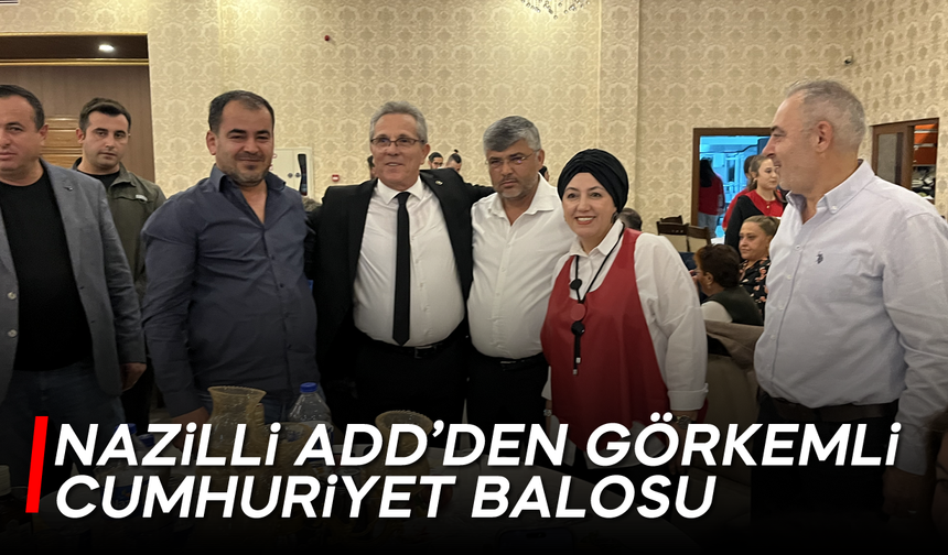 Nazilli ADD’den görkemli Cumhuriyet Balosu: Tolga Çandar kulakların pasını aldı