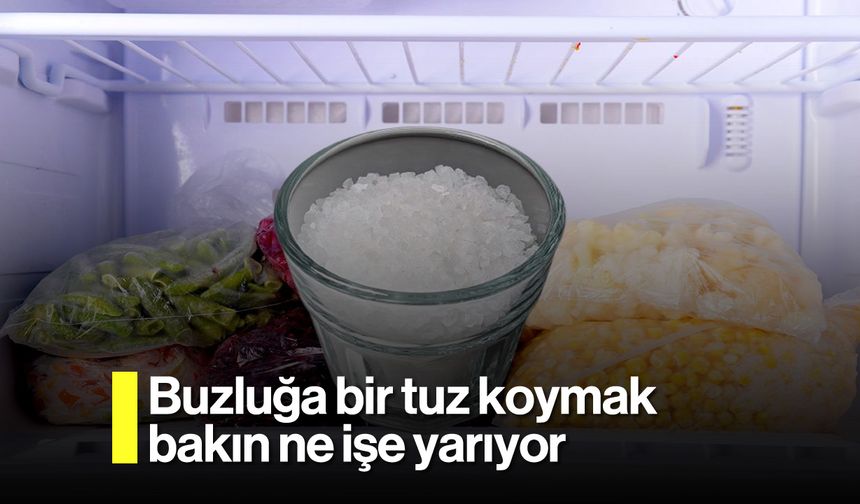 Buzluğa Tuz Koymak Bakın Ne İşe Yarıyor