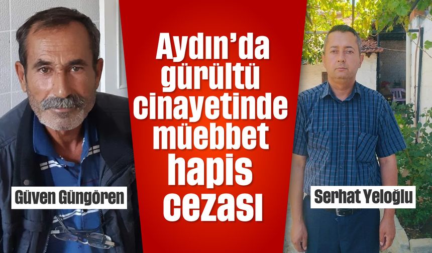 Aydın'daki gürültü cinayetinde müebbet hapis cezası