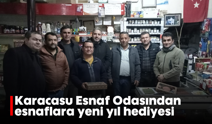 Karacasu Esnaf Odasından, esnaflara yeni yıl hediyesi